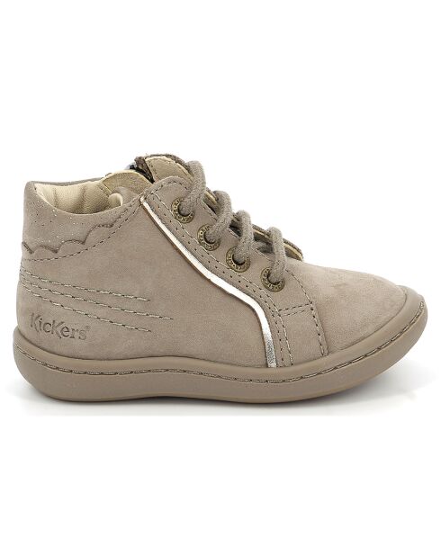 Bottillons en Cuir Kickpinns taupe