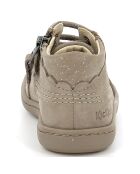 Bottillons en Cuir Kickpinns taupe