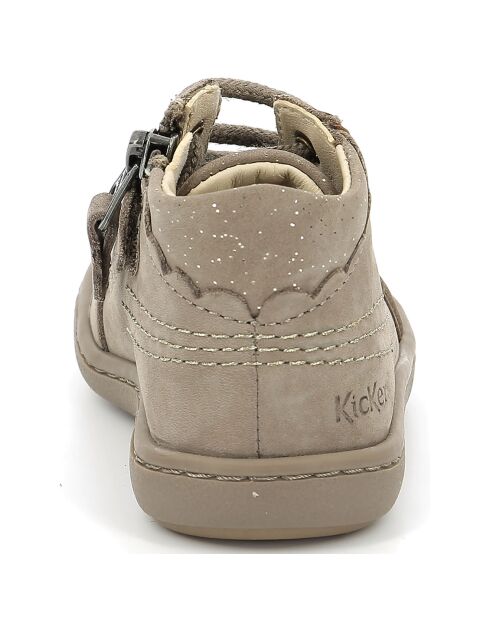 Bottillons en Cuir Kickpinns taupe