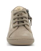 Bottillons en Cuir Kickpinns taupe