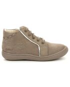 Bottillons en Cuir Kickpinns taupe