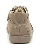 Bottillons en Cuir Kickpinns taupe