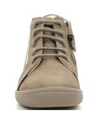 Bottillons en Cuir Kickpinns taupe