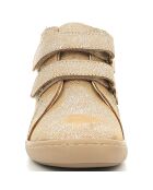 Bottillons en Cuir Kickmary beige métallisé