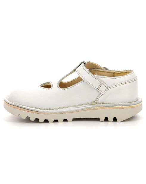 Salomés en Cuir Kick Mary Jane blanches
