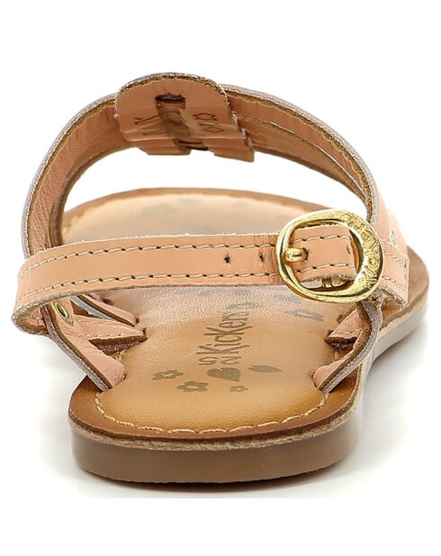 Sandales en Cuir Dixon nude/argenté