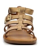 Sandales en Cuir Kick Dazed bronze