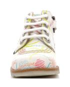 Bottillons en Cuir Nononeo blanc/sunshine