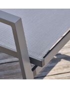 2 Fauteuils de jardin FLORIDE empilables gris anthracite