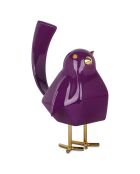 Sculpture en résine Oiseau violette - 30x18x21 cm