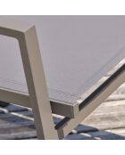 2 Fauteuils de jardin FLORIDE empilables quartz