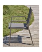 2 Fauteuils de jardin FLORIDE empilables quartz