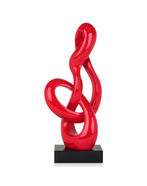 Sculpture en résine Orion rouge - 58x24x15 cm