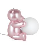 Lampe Ourson rose - 26x20x27 cm