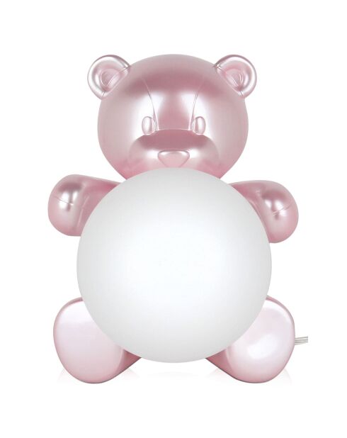 Lampe Ourson rose - 26x20x27 cm