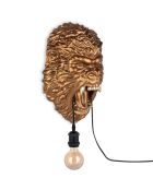 Lampe Tête de gorille bronze - 43x30x18 cm