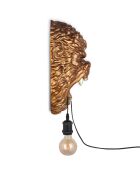 Lampe Tête de gorille bronze - 43x30x18 cm