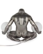 Lampe Coeur brisé anthracite - 32x44x26 cm