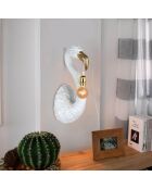 Lampe Flamant blanche - 60x23x23 cm