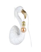 Lampe Flamant blanche - 60x23x23 cm