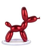 Lampe à led Chien ballon rouge - 27x29x17 cm