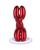 Lampe à led Chien ballon rouge - 27x29x17 cm