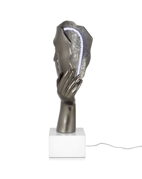 Lampe à led Baiser entre amoureux anthracite - 50x27x14 cm