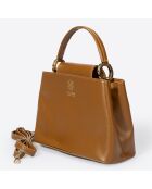 Sac à main en Cuir cognac - 24x12x18 cm