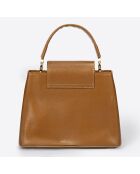 Sac à main en Cuir cognac - 24x12x18 cm