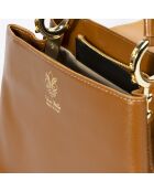 Sac à main en Cuir cognac - 24x12x18 cm