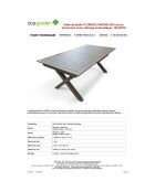 Gartentisch Florida aus Aluminium mit Quarzverlängerung - 180/240x100x77 cm