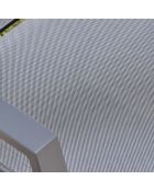 Gartenset FLORIDE Tisch mit Verlängerung + 6 anthrazitgraue stapelbare Sessel