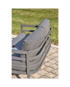 Salon de jardin Lisbonne 4 places en aluminium  gris anthracite