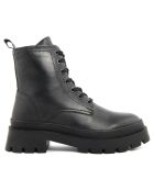 Boots en Cuir Alix noires - Talon 4.5 cm