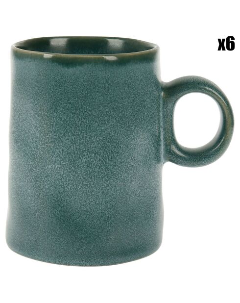 6 Mugs Bio Mystique verts - 37 cl