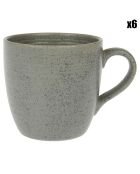 6 Mugs Fusion gris - 35 cl