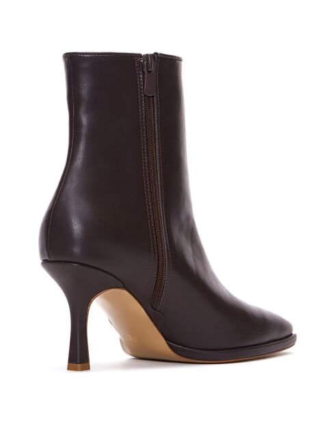 Bottines Salomé marron - Talon 9 cm