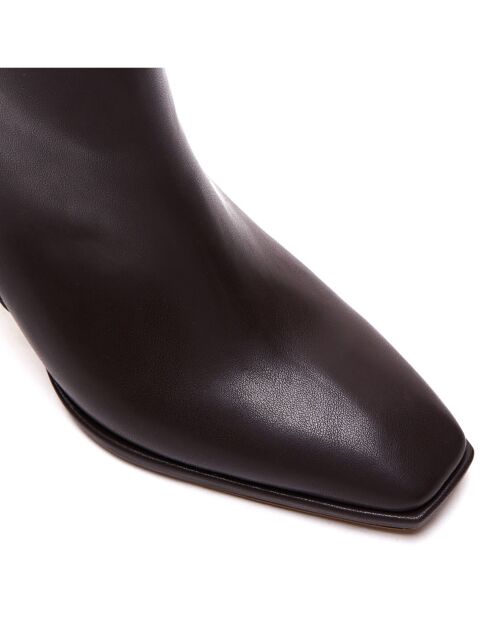 Bottines Salomé marron - Talon 9 cm