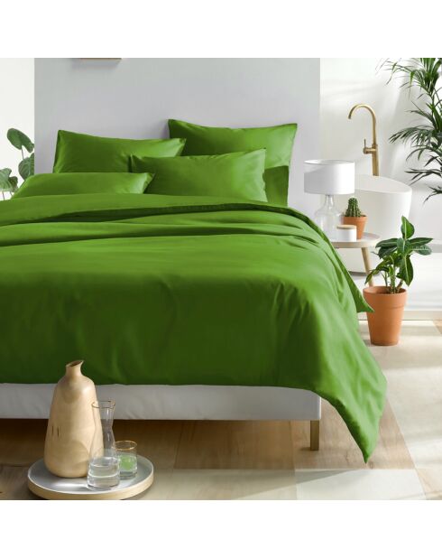 Parue housse de couette satin de coton Olivia cactus
