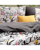 Parure housse de couette Aiko noire