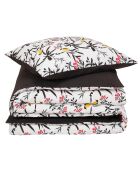 Parure housse de couette Aiko noire