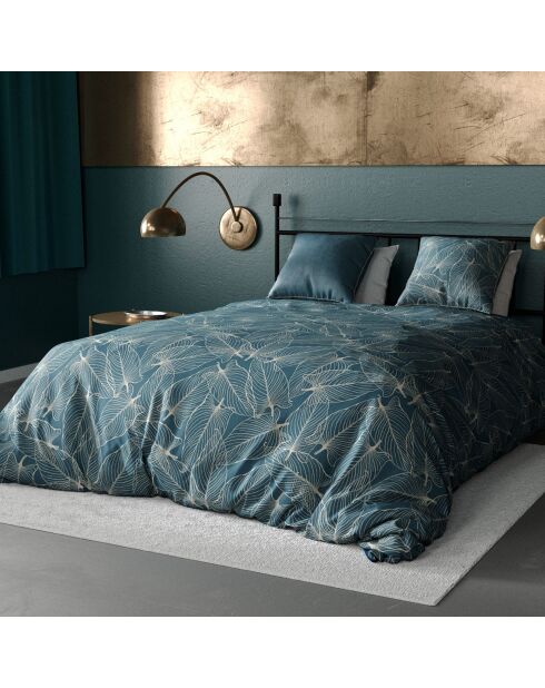 Parure housse de couette Cohiba bleue