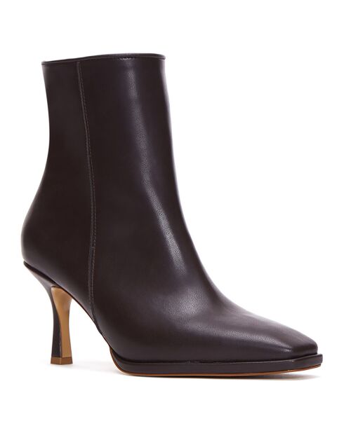 Bottines Salomé marron - Talon 9 cm