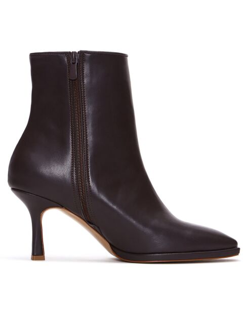 Bottines Salomé marron - Talon 9 cm