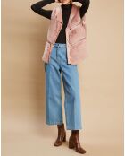 Gilet en Fausse Fourrure Leanne rose