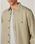 Chemise regular Pocket Pat moss