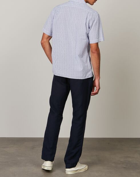 Camisa regular azul palmera