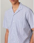 Chemise regular Palm bleue