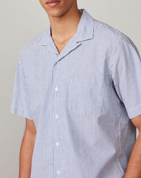 Camisa regular azul palmera