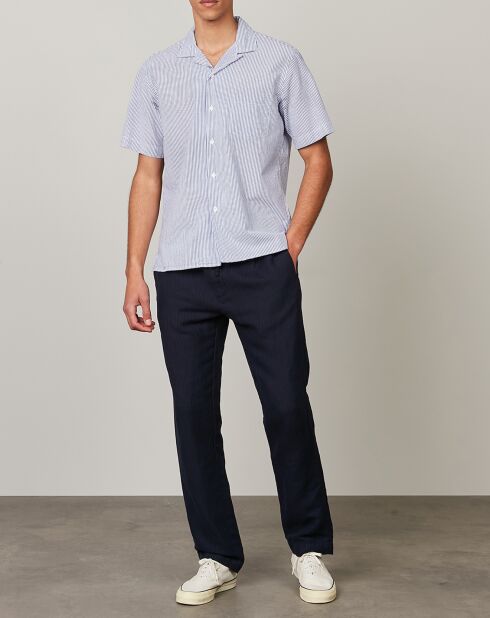 Camisa regular azul palmera